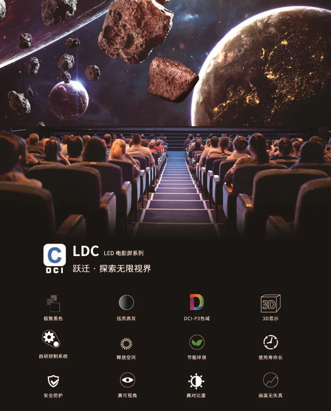 “自研+合作”全面开花，今年会官方网站成业内LED电影屏通过DCI认证最多企业